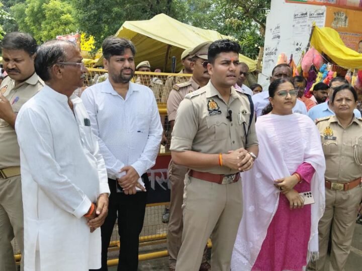चकवा महावीर मेले में सुरक्षा व्यवस्था का अधिकारियों ने लिया जायजा