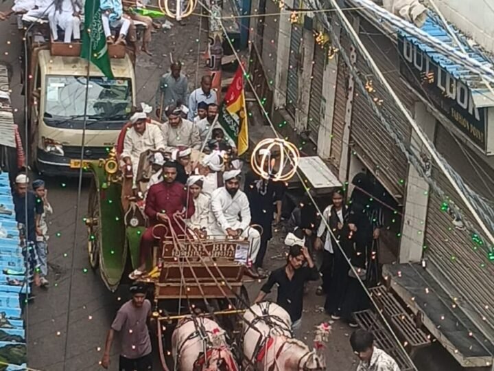 बारावफात के जुलूस में गूंजा नात-ए-पाक