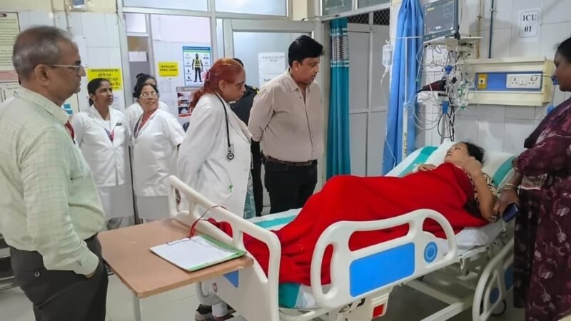 एसएसपीजी मंडलीय जिला चिकित्सालय की आकस्मिक सेवाओं का सीएमओ ने किया निरीक्षण