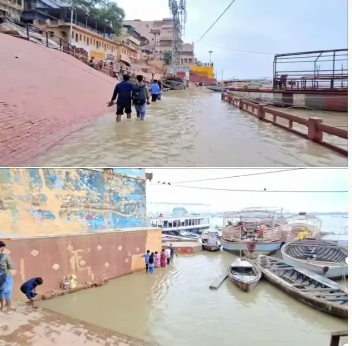 गंगा बढ़ी, घाटों का संपर्क टूटा