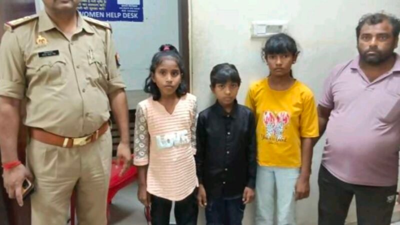 जीआरपी ने तीन गुमशुदा नाबालिग बालिकाओं को किया बरामद