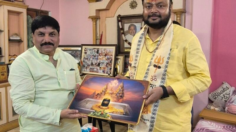 भाजपा के नवनिर्वाचित राष्ट्रीय सचिव ने महानगर अध्यक्ष से की शिष्टाचार मुलाकात