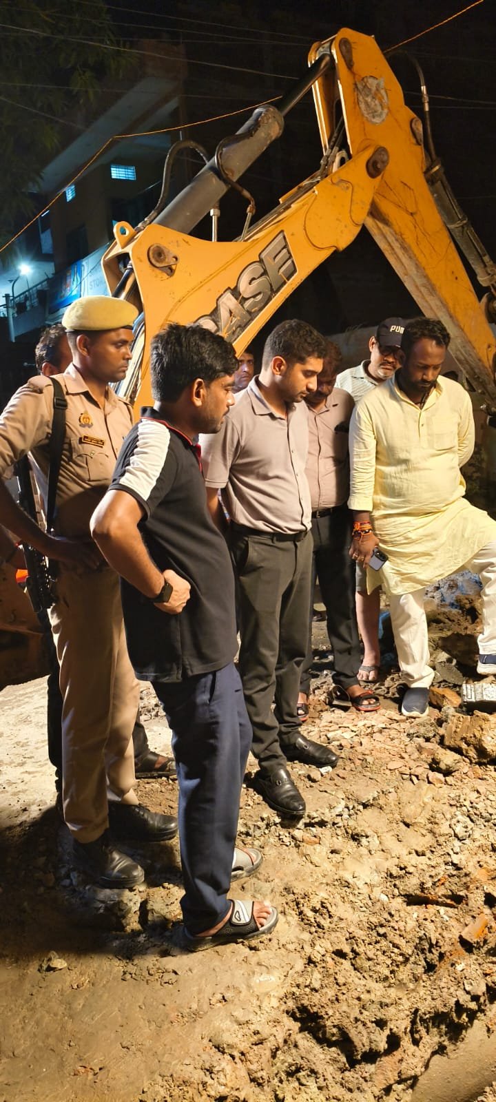 नगर निगम ने जलभराव वाले इलाकों का किया निरीक्षण