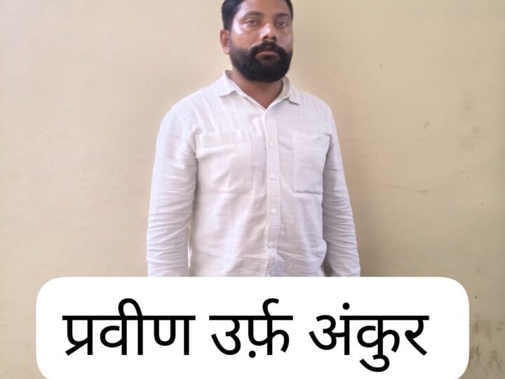 एसटीएफ : 50 हजार का इनामिया अंकुर उर्फ प्रवीण गिरफ्तार