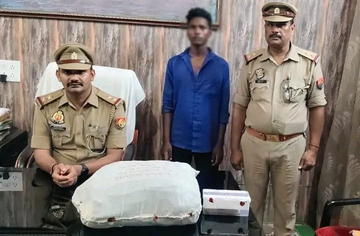 दुकान में चोरी करने वाला चोर गिरफ्तार