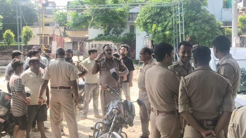 गणेश पूजा पंडाल लगाने को लेकर समिति अध्यक्ष से मारपीट का आरोप