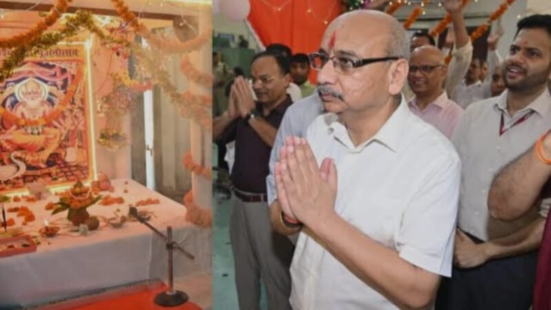बरेका में श्रद्धा और उल्लास के साथ हुआ भगवान विश्वकर्मा का पूजन