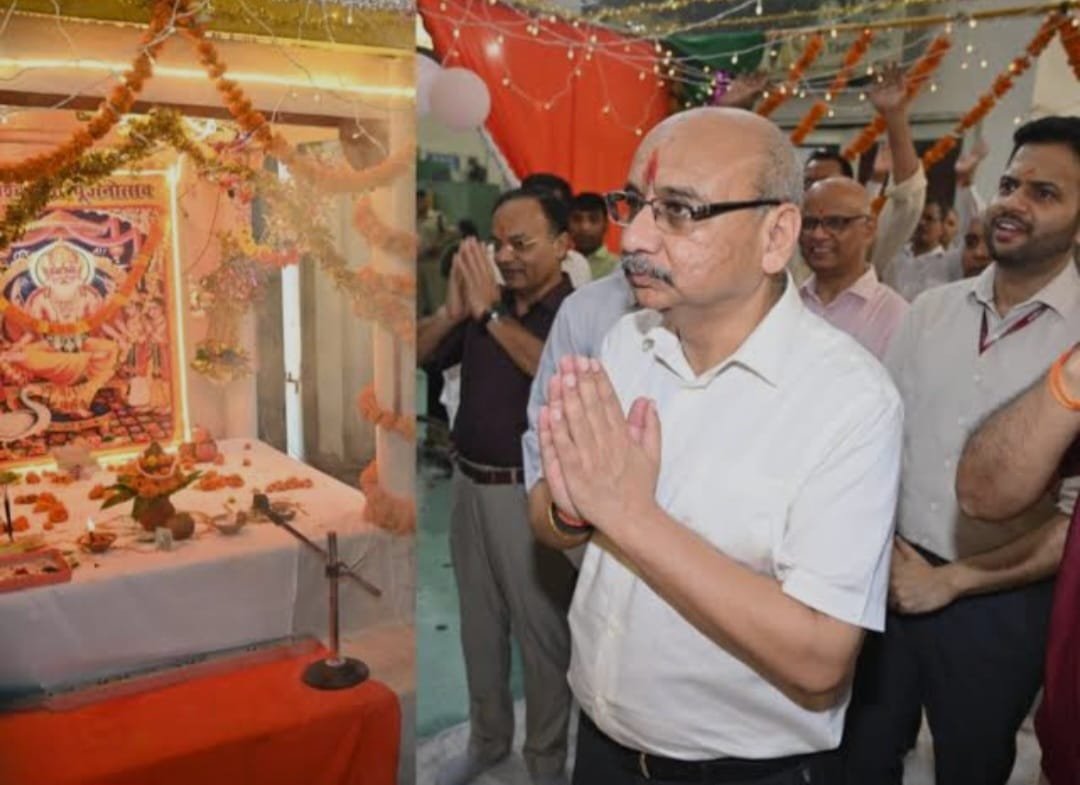 बरेका में श्रद्धा और उल्लास के साथ हुआ भगवान विश्वकर्मा का पूजन