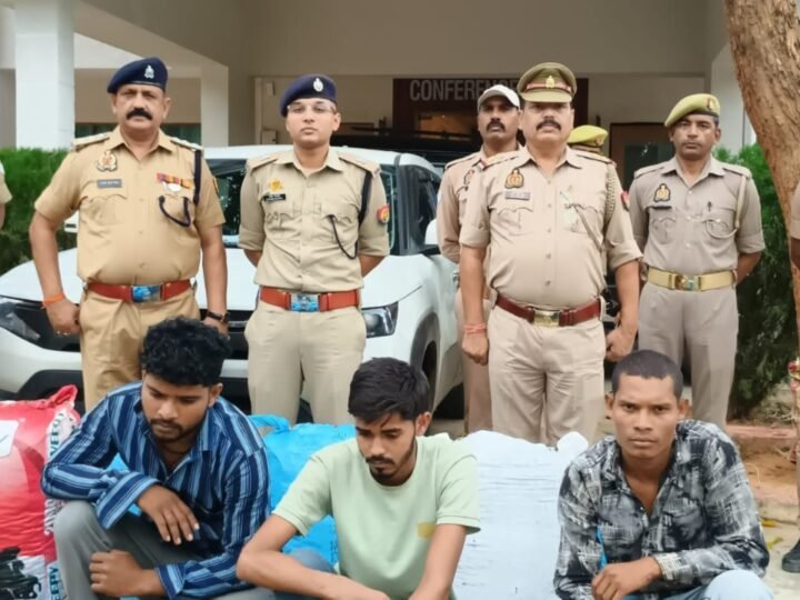 62 लाख की बरामदगी के साथ अंतरराज्यीय गांजा तस्करी गिरोह के तीन सदस्य गिरफ्तार