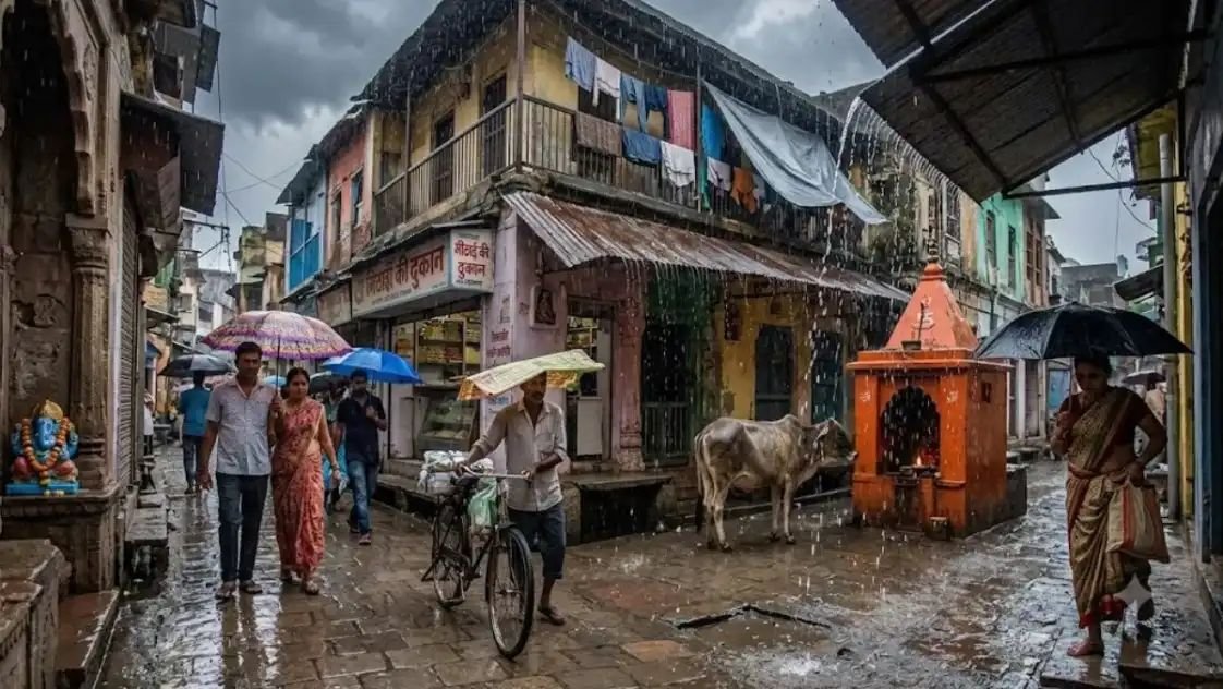 काशी में भादों में सावन जैसी झड़ी, छह दिन से लगातार बारिश