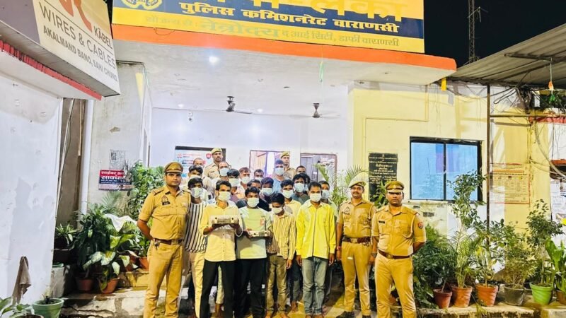 लंका पुलिस ने 20 जुआरियों को पकड़ा