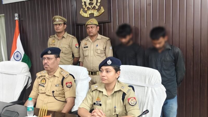 महिला का मंगलसूत्र लूटने वाले दो लुटेरे गिरफ्तार