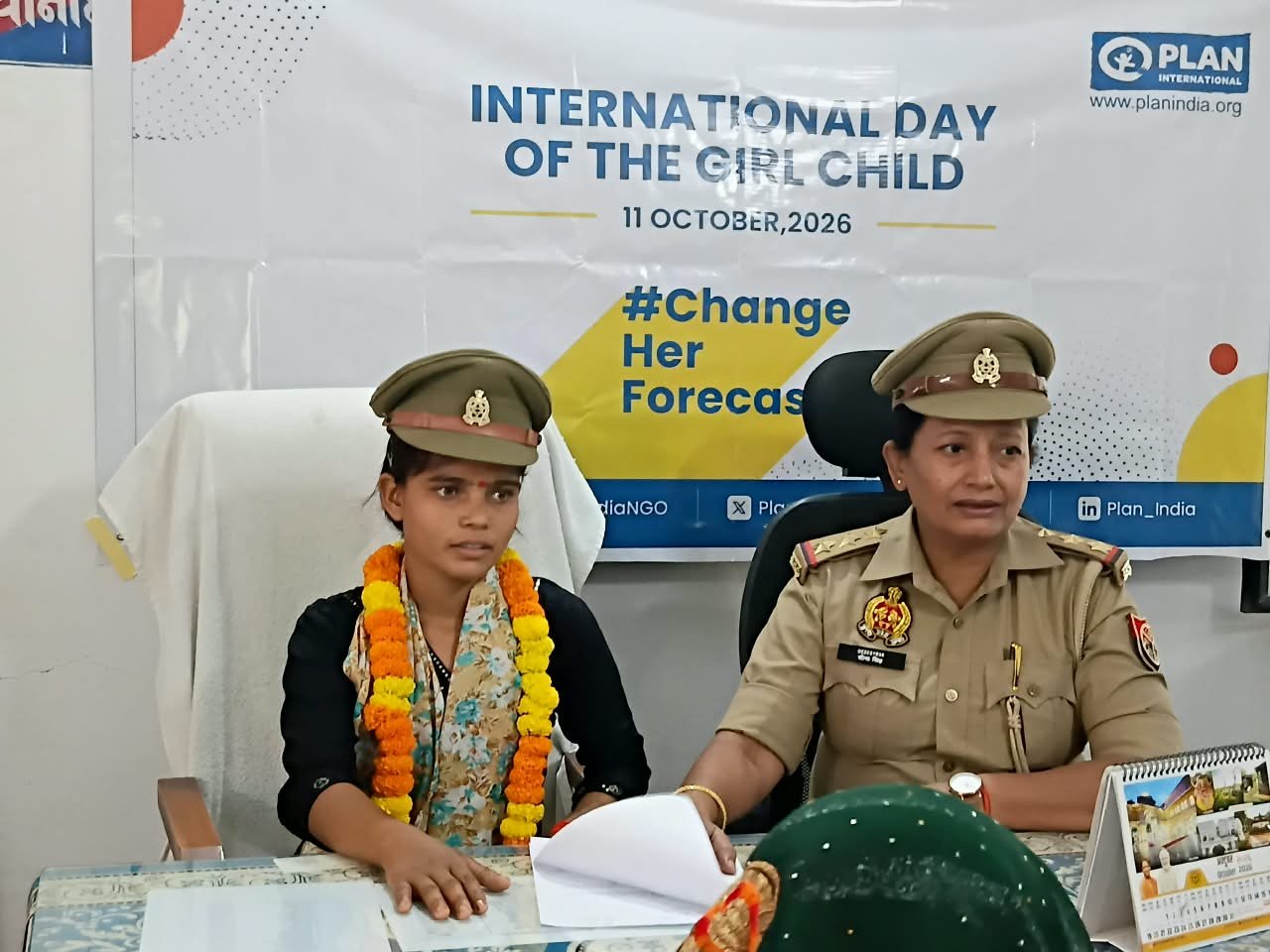 दस वर्षीय सुनैना बनीं एक दिन के लिए महिला थाना प्रभारी