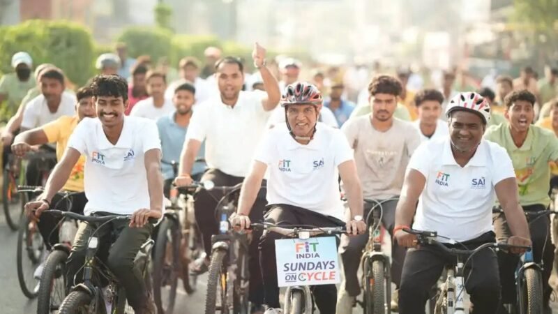 नमो घाट से संपूर्णानंद संस्कृत विश्वविद्यालय तक निकली साइकिल रैली