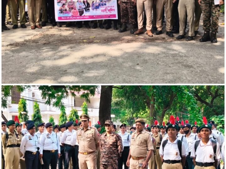 महिला पुलिसकर्मियों और एनसीसी कैडेट्स ने संभाली यातायात की कमान