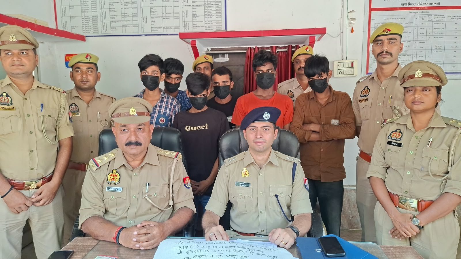 सिगरा : दुकान का ताला तोड़कर चोरी करने वाले छह  गिरफ्तार