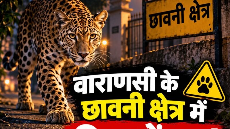 छावनी क्षेत्र के निजी विद्यालय के सीसी कैमरे में दिखा तेंदुआ, दहशत