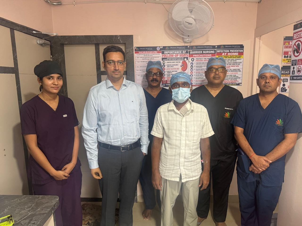अलग-अलग ब्लड ग्रुप के बावजूद सफल किडनी ट्रांसप्लांट