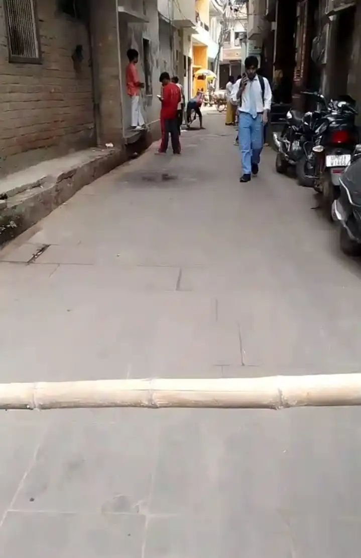 हबीबपुरा में रास्ता बंद होने से गलियों में लगा भीषण जाम