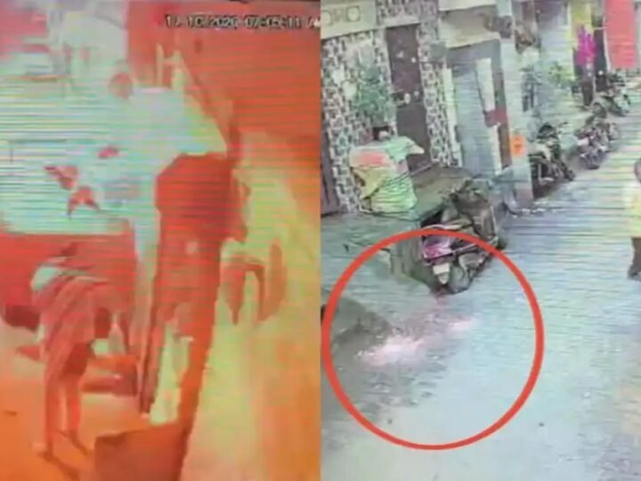 हाईटेंशन तार की चपेट में आई युवती, धमाके से एक दर्जन घरों में शॉर्ट सर्किट