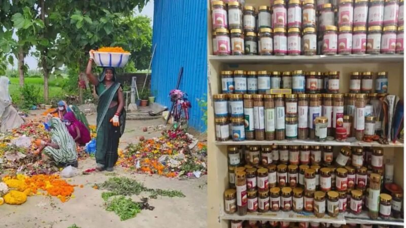 मंदिरों के फूलों से संवर रही महिलाओं की जिंदगी
